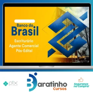 Pacote - Banco do Brasil (Escriturário - Agente Comercial) Pacote Completo - 2023 - Estratégia Concursos