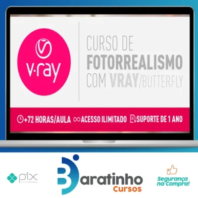 Curso Fotorrealismo com Vray Butterfly - Thi Lima