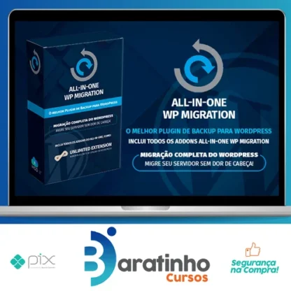 All in One WP Migration - v2.61 Unlimited Extension + todos os addons