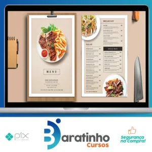 Menu de Comida 4K: Exibição do Restaurante - Envato Elements