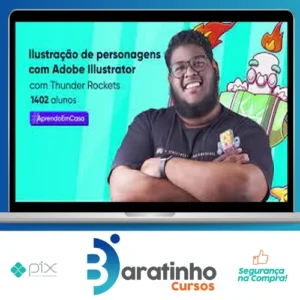 Crehana: Ilustração de Personagens com Illustrator - Thunder Rockets