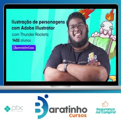 Crehana: Ilustração de Personagens com Illustrator - Thunder Rockets