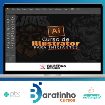 Curso de Adobe Illustrator (Básico ao Avançado) - Palestino Designer