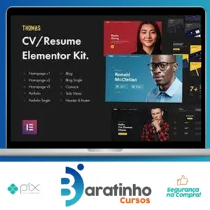CVPortfolio Elementor Template Kit - Thomas