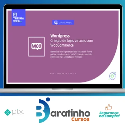Wordpress Criação de Lojas Virtuais com Woocommerce 2021 - Treinaweb