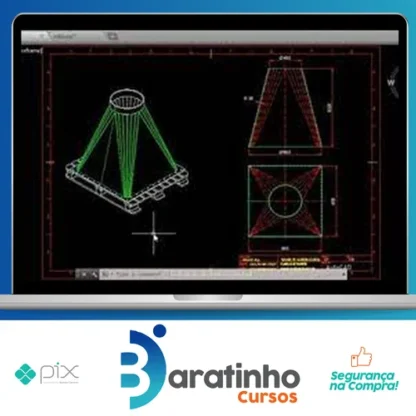 Traçado de Caldeiraria Essencial CAD 2D e 3D - Render