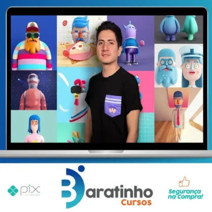 DOMESTIKA: Design de Personagens no Cinema 4D: do Esboço à Impressão 3D - Aarón Martínez [ESPANHOL]